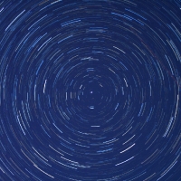 Star Trails around Polaris